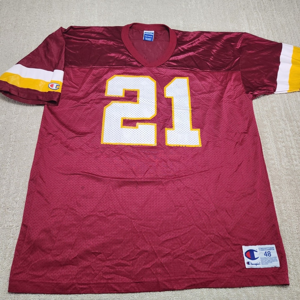 Vintage 90s Champion Jersey Men 48 Washington Redskins Terry Allen NFL Commander